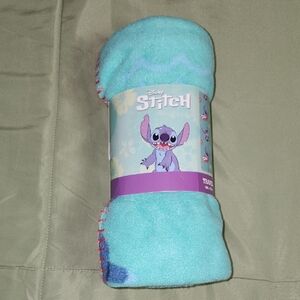 Disney Stitch Turquoise Fleece Travel Blanket